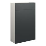 Diamond 500mm Slim WC Unit - Matt Graphite Grey (Grey Cab)