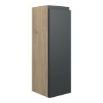 Diamond 200mm Slim Base Unit - Matt Graphite Grey (Oak Cab)