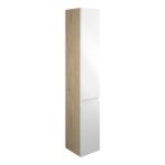 Diamond 300mm Tall Unit - White Gloss (Oak Cab)