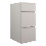 Diamond 300mm Standard 3 Drawer Unit - Matt Dove Grey (Grey Cab)