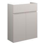 Diamond 500mm Slim Basin Unit - Matt Dove Grey (Grey Cab)