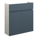 Diamond 600mm Slim Basin Unit - Matt Arley Blue (Grey Cab)