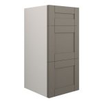 Crystal 300mm Standard 3 Drawer Unit - Matt Stone (Grey Cab)