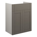 Crystal 500mm Standard Basin Unit - Matt Stone (Grey Cab)