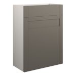 Crystal 600mm Standard WC Unit - Matt Stone (Grey Cab)