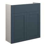 Crystal 600mm Slim Basin Unit - Matt Arley Blue (Grey Cab)