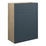 Crystal 600mm Standard WC Unit - Matt Arley Blue (Oak Cab)