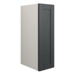 Crystal 200mm Standard Toilet Roll Unit - Matt Graphite Grey (Grey Cab)
