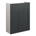 Crystal 500mm Slim Basin Unit - Matt Graphite Grey (Grey Cab)