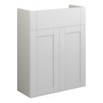 Crystal 500mm Slim Basin Unit - Matt White (Grey Cab)