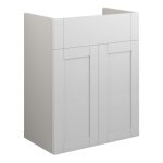 Crystal 500mm Standard Basin Unit - Matt White (Grey Cab)