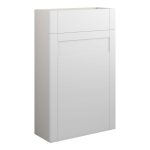 Crystal 500mm Slim WC Unit - Matt White (Grey Cab)