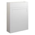 Crystal 600mm Slim WC Unit - Matt White (Grey Cab)