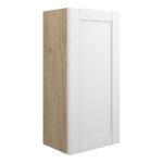 Crystal 300mm Slim Base Unit - Matt White (Oak Cab)