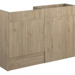 Platinum 1236mm Standard Basin & WC Unit Pack - Havana Oak (Grey Cab)