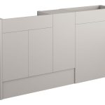 Platinum 1536mm Standard Basin  WC & 1 Door Unit Pack - Matt Dove Grey (Oak Cab)