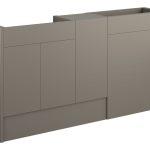 Platinum 1536mm Standard Basin  WC & 1 Door Unit Pack - Matt Stone (Grey Cab)
