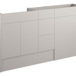 Platinum 1536mm Standard Basin  WC & 3 Drawer Unit Pack - Matt Dove Grey (Grey Cab)