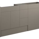 Platinum 1536mm Standard Basin  WC & 3 Drawer Unit Pack - Matt Stone (Oak Cab)