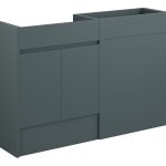 Diamond 1236mm Standard Basin & WC Unit Pack - Matt Green Camo (Grey Cab)