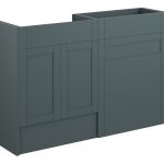Crystal 1236mm Standard Basin & WC Unit Pack - Matt Green Camo (Grey Cab)