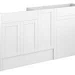 Crystal 1536mm Standard Basin  WC & 1 Door Unit Pack - Matt White (Oak Cab)