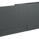 Platinum 1536mm Slim Basin  WC & 1 Door Unit Pack - Matt Graphite Grey (Grey Cab)