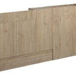 Platinum 1536mm Slim Basin  WC & 1 Door Unit Pack - Havana Oak (Grey Cab)