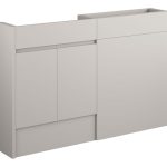 Diamond 1236mm Slim Basin & WC Unit Pack - Matt Dove Grey (Oak Cab)