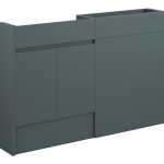 Diamond 1236mm Slim Basin & WC Unit Pack - Matt Green Camo (Oak Cab)