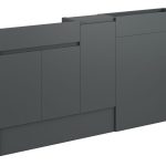 Diamond 1536mm Slim Basin  WC & 1 Door Unit Pack - Matt Graphite Grey (Grey Cab)