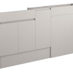 Diamond 1536mm Slim Basin  WC & 1 Door Unit Pack - Matt Dove Grey (Grey Cab)