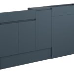 Diamond 1536mm Slim Basin  WC & 1 Door Unit Pack - Matt Arley Blue (Grey Cab)