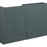 Crystal 1236mm Slim Basin & WC Unit Pack - Matt Green Camo (Oak Cab)