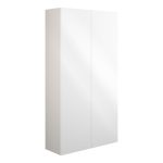 Platinum 600mm Slim 2 Door Storage Unit - White Gloss (Grey Cab)