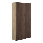 Platinum 600mm Slim 2 Door Storage Unit - Warm Walnut (Oak Cab)