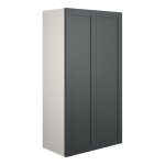 Crystal 600mm Standard 2 Door Storage Unit - Matt Graphite Grey (Grey Cab)