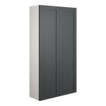 Crystal 600mm Slim 2 Door Storage Unit - Matt Graphite Grey (Grey Cab)