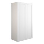 Crystal 600mm Standard 2 Door Storage Unit - Matt White (Grey Cab)
