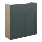 Crystal 600mm Slim Basin Unit - Matt Green Camo (Oak Cab)