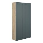 Crystal 600mm Slim 2 Door Storage Unit - Matt Green Camo (Oak Cab)