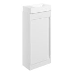 Grand 410mm Floor Standing Unit Inc. Basin - White Gloss