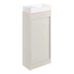 Grand 410mm Floor Standing Unit Inc. Basin - Matt Latte