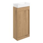 Grand 410mm Floor Standing Unit Inc. Basin - Seville Oak