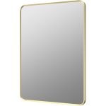 Lustre 600x800mm Rectangle Mirror - Brushed Brass
