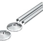 180x18mm Radiator Pipe Sleeves - Chrome