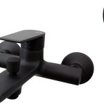 Vema Timea Wall Mounted Bath/Shower Mixer - Matt Black