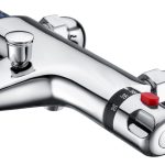 Deck Mounted Thermostatic Bath/Shower Mixer Valve - Chrome