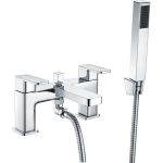 Cascade Bath/Shower Mixer & Bracket - Chrome