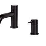 Vema Maira 4-Hole Deck Mounted Bath/Shower Mixer - Matt Black